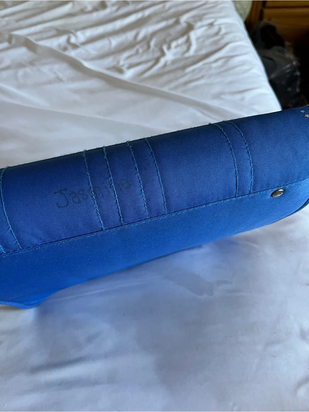 Five Star 2 Inch Zipper Binder Blue Black 3 Ring Zippered Pocket Case Used